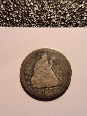 1875 S 20 Cent Piece. Nice Circulated Coin! - Image 1 of 2