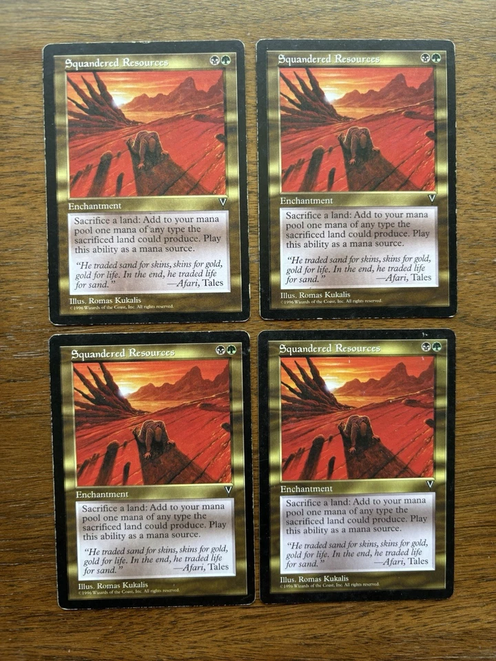 Squandered Resources Visions LP/MP+ RESERVED LIST STAPLE! Legendary card mtg  - Image 1 of 2