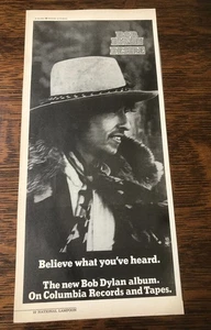 Anuncio de álbum Bob Dylan 1976 - recorte de revista vintage - Imagen 1 de 1