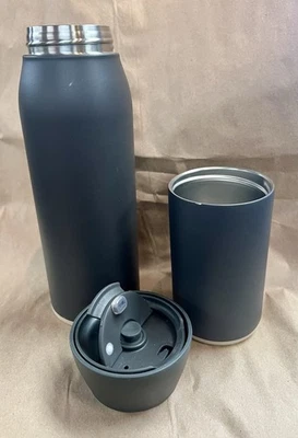 Hitch 18oz Bottle & 12oz Cup Kit, Charcoal Gray, Stainless Steel - Image 1 of 4