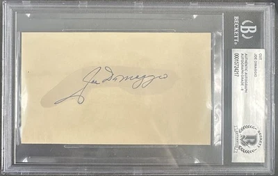 1930's Joe DiMaggio Signed Cut Auto JSA/Beckett BAS 8 HOF Very RARE - Image 1 of 4