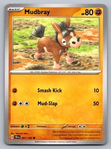 Pokemon TCG SV05: Temporal Forces Mudbray 091/162 - Picture 1 of 2