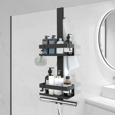 Duschablage zum Hängen Duschregale hängeregal Duschkorb Edelstahl ohne Bohr - Bild 1 von 4