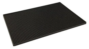 Gummi Bar Matte 18"" x 12"" schwarze Tropfmatte Läufer Bar Pub Getränk Catering - Bild 1 von 1