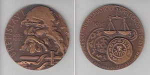 verkupf. Bronzemedaille 1994, Břetislav I. 1034-1055 / 75 Jahre ČNS, vz - Picture 1 of 1
