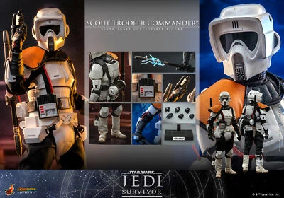 Hot Toys Star Wars Scout Trooper Commander 1:6 Scale Figure VGM53 Jedi Survivor - Image 1 of 4