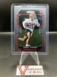 2021 Panini Prizm - AMBRY THOMAS ROOKIE BASE #439 San Francisco 49ers - Picture 1 of 3