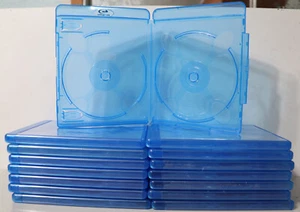 Vortex Eco-Lite 2-Disc Double 11mm Blu-ray Replacement Cases Shells CHOOSE # NEW - Imagen 1 de 2