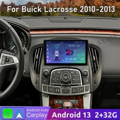 Rádio estéreo automotivo GPS Android 14 Apple Carplay 9" para Buick Lacrosse 2010-2013 - Imagem 1 de 4