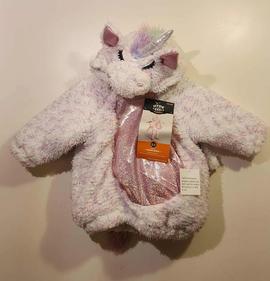 Infant Unicorn Pink Pullover Halloween Costume Hyde and EEK 6-12 Months