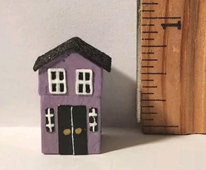 So Tiny 1" Decorated Fairy Garden Dollhouse 1:12 Wooden Miniature Handmade House - Picture 1 of 9