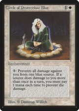 Circle of Protection: Blue Beta PLD White Common MAGIC MTG CARD ABUGames