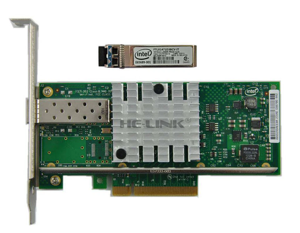 X520-LR1 E10G41BFLR 10G Ethernet PCIe Server Adapter Network Card - Image 1 of 1