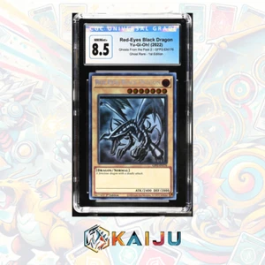 Yu-Gi-Oh! Red-Eyes Black Dragon 2022 GFP2-EN176 Ghost Rare 1st Ed CGC 8.5 - Picture 1 of 3