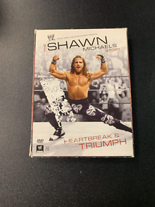 WWE THE SHAWN MICHAELS STORY HEARTBREAK & TRIUMPH 3 DISC SET PREOWNED