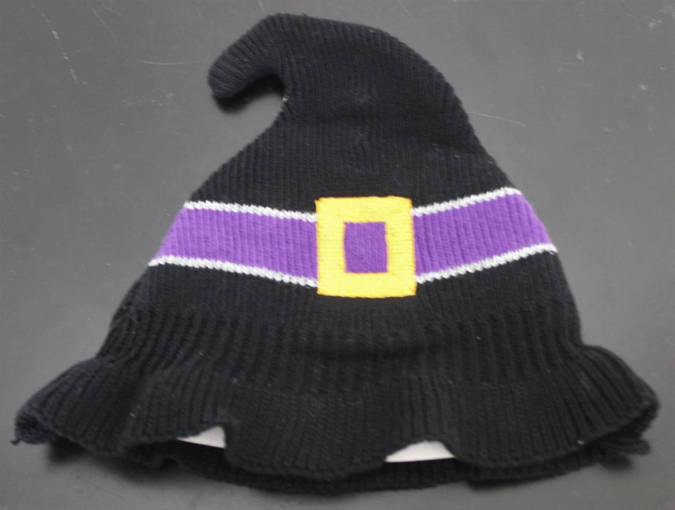 BRUJA HALLOWEEN SOMBRERO TEJIDO 6-12 M Bebé Niña Lindo Disfraz Infantil Foto 1 de 1