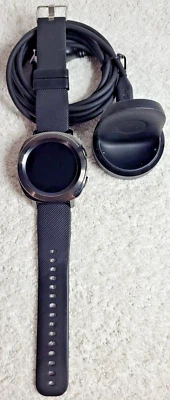 Samsung Gear Sport Smart Watch SM-R600 WIFI Bluetooth 46mm w/ OEM Base - Image 1 of 4
