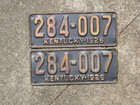 1926 Kentucky License Plate Pair Chevrolet Chevy Ford Dodge Set KY 284 007