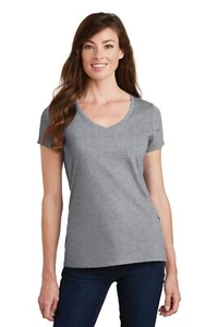 Port & Company LPC450V Women's Fan Favorite V-Neck Short Sleeve Tee T-Shirt - Picture 1 of 22
