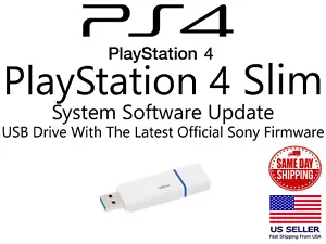 PlayStation 4 Slim Update Installation USB Flash Drive neueste offizielle Sony Firmware - Bild 1 von 1