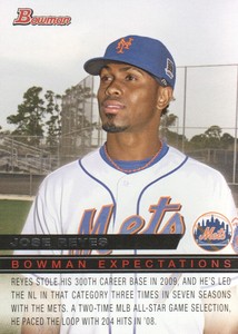 2010 Bowman Baseball Expectations #BE-6 Jose Reyes/Wilmer Flores 