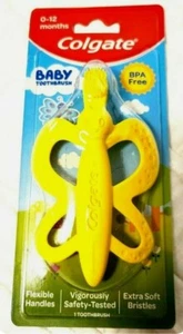 Colgate Baby Toothbrush BPA Free 0-12 months Flexible Handles Extra Soft A52 New - Picture 1 of 2