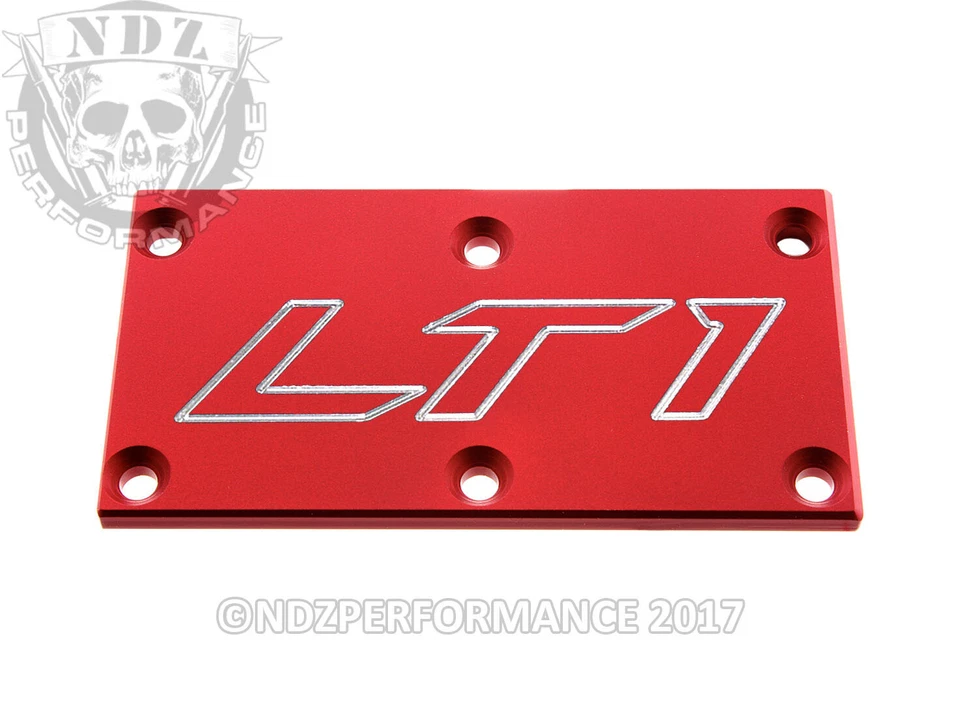TPI Throttle Body Plate o Chevy Camaro Corvette C4 LT1 Outline Red - Изображение 1 из 1