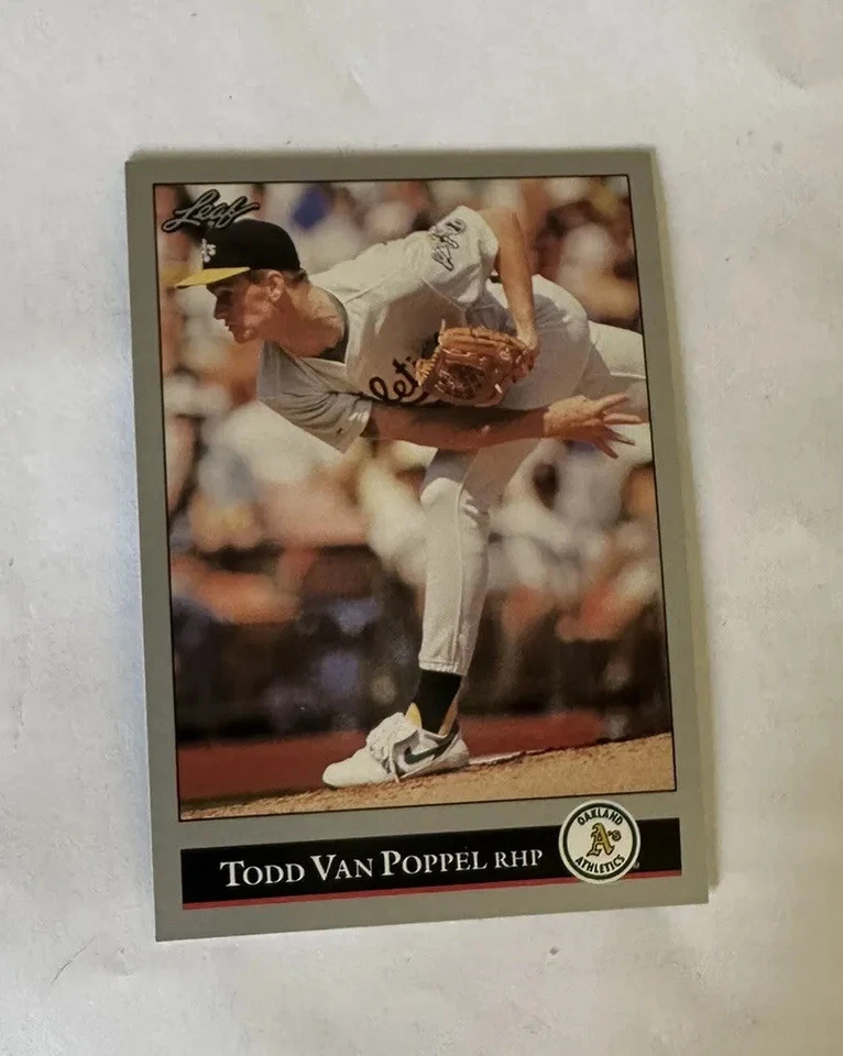 1992 Leaf Todd Van Poppel Oakland Athletics #248 - Image 1 of 2