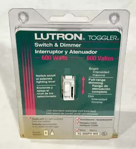 Lutron Toggler Dimmable Light Switch 600 Watts - Picture 1 of 7