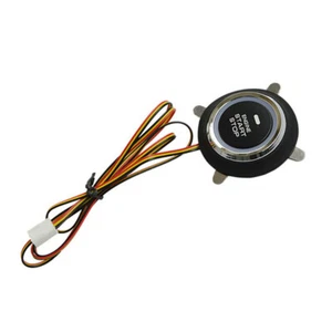 Car Ignition Switch Engine Start Button For Keyless Entry Starter Blue LED 12V - Afbeelding 1 van 10