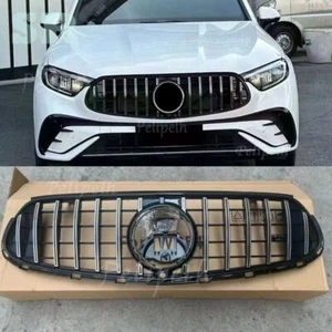 Fits Benz X254 GLC43 GLC300 2023-2025 Silver Single Slat Car Front Bumper Grille - Picture 1 of 7
