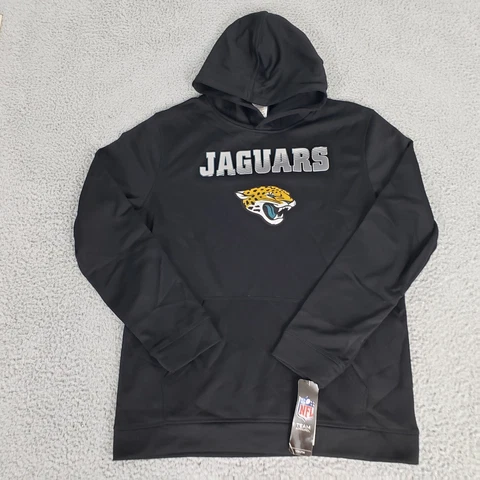 Jacksonville Jaguars Jacket Youth Extra Large Black Hoodie New Sweater Boys XL Cover
