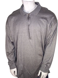 Jhane Barnes 3XLT Heathered Gray Long Sleeve 1/4 Zip Sweater/Shirt - Picture 1 of 5