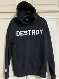 SELTENER FREIMASCHINE KAPUZENPULLOVER DESTRUCT THE FUTURE GRÖSSE M (UNISEX) SCHWARZ - Bild 1 von 5