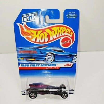 1998 Hot Wheels First Editions Purple Sweet 16 II Collector #674 - New - Image 1 of 4