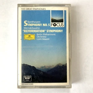 Beethoven Symphony No. 5: Mendelssohn 'Reformation Symphony' Cassette Tape Album - Picture 1 of 2