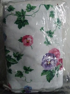 Waverly Fieldcrest gefütterte Rutentasche Vorhänge mit Raffbändern 84 x 84 - Bild 1 von 2