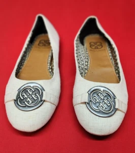 Daisy Fuentes Ruby Gray Cloth Slip On Ballet Flats Shoes Women’s Size 7.5 - Picture 1 of 5