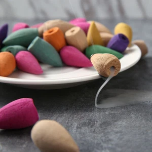 100pcs Backflow Incense Cones Kit For Ceramic Waterfall Smoke Burner Censer NEW - Picture 1 of 8