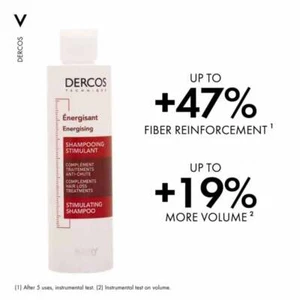 Vichy Dercos Energy+ Anti Hair loss Stimulating Shampoo 200ml - Picture 1 of 9