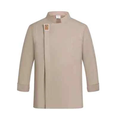 Chef Work Clothes Catering Cooking Clothes Top Hotel Cook Jacket Waiter Overalls - Image 1 of 4