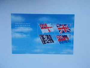 Panel de folleto de prestigio SG MS2206a Banderas y ensigns 2001 invisible e inaudito DX27 U/M - Imagen 1 de 1