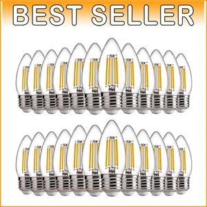 Instant Brightness 24-Pack Dimmable 4.5W LED Candelabra Bulbs - Soft White Light - Picture 1 of 10