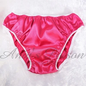 Sissy Satin Panties for MEN - Hot PINK Full Cut Bikini panties S-XXL - Picture 1 of 4