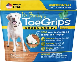 Dr Buzby'S Large Toegrips for Dogs - Instant Traction on Wood/Hardwood Floors... - Picture 1 of 1