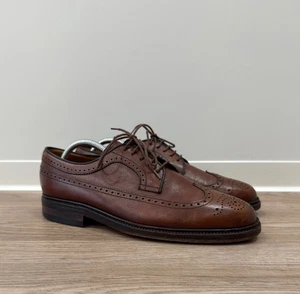 Zapatos Yanko España de cuero marrón con brogue - Imagen 1 de 11