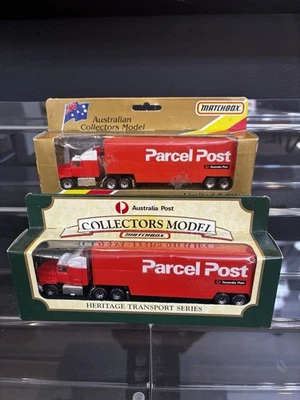 Lot Of 2 Matchbox Australian Post Convoy Parcel Truck Very RARE Collectors Model - Image 1 of 4