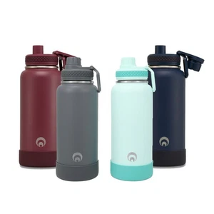 1L Insulated Sport Bottle Stainless Steel Water Bottle Leak Proof Vacuum Flask - Picture 1 of 16