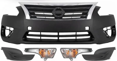 Conjunto de cubierta de parachoques delantero fascia y rejilla para Nissan Altima 2013-2015 Foto 1 de 4