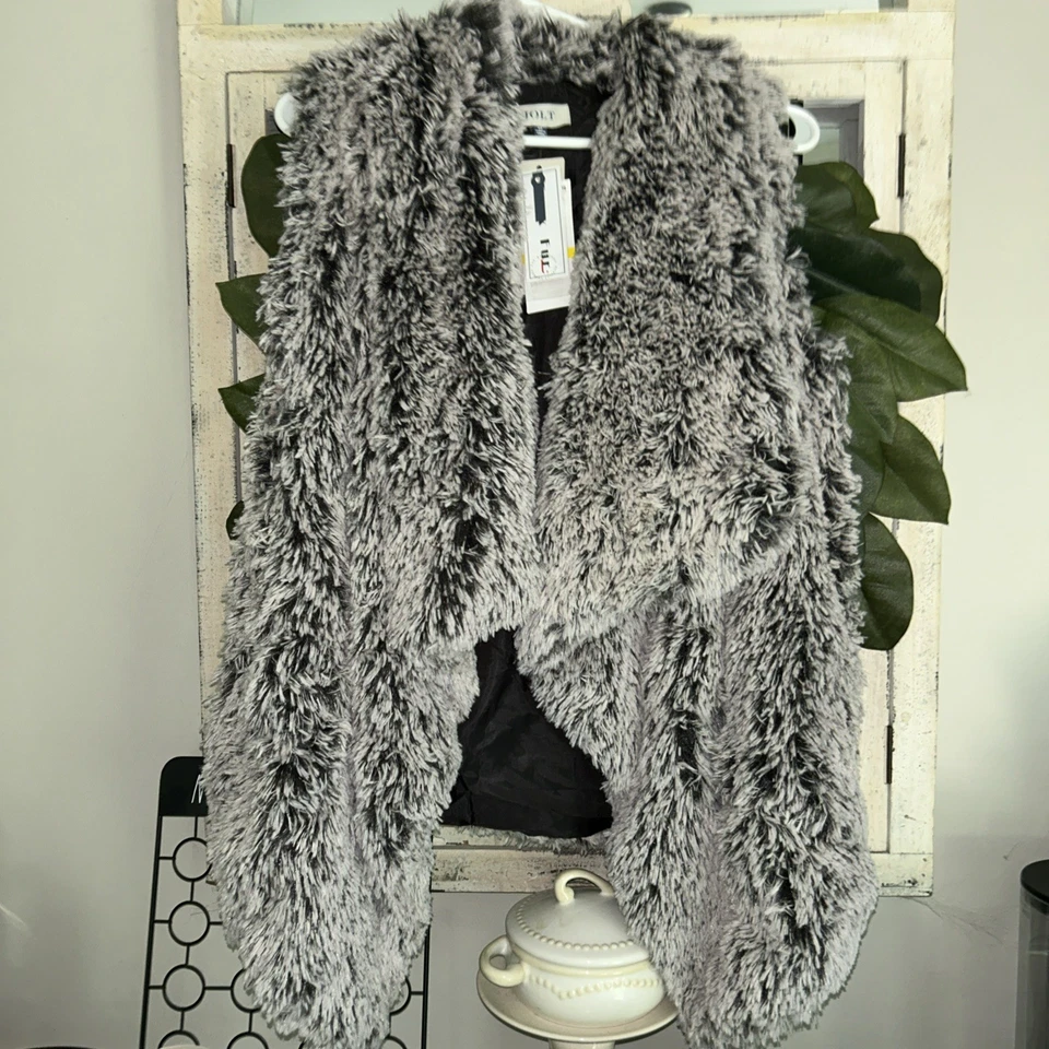 Chaleco Jolt suave de piel sintética para mujer talla mediana nuevo con etiquetas Foto 1 de 4